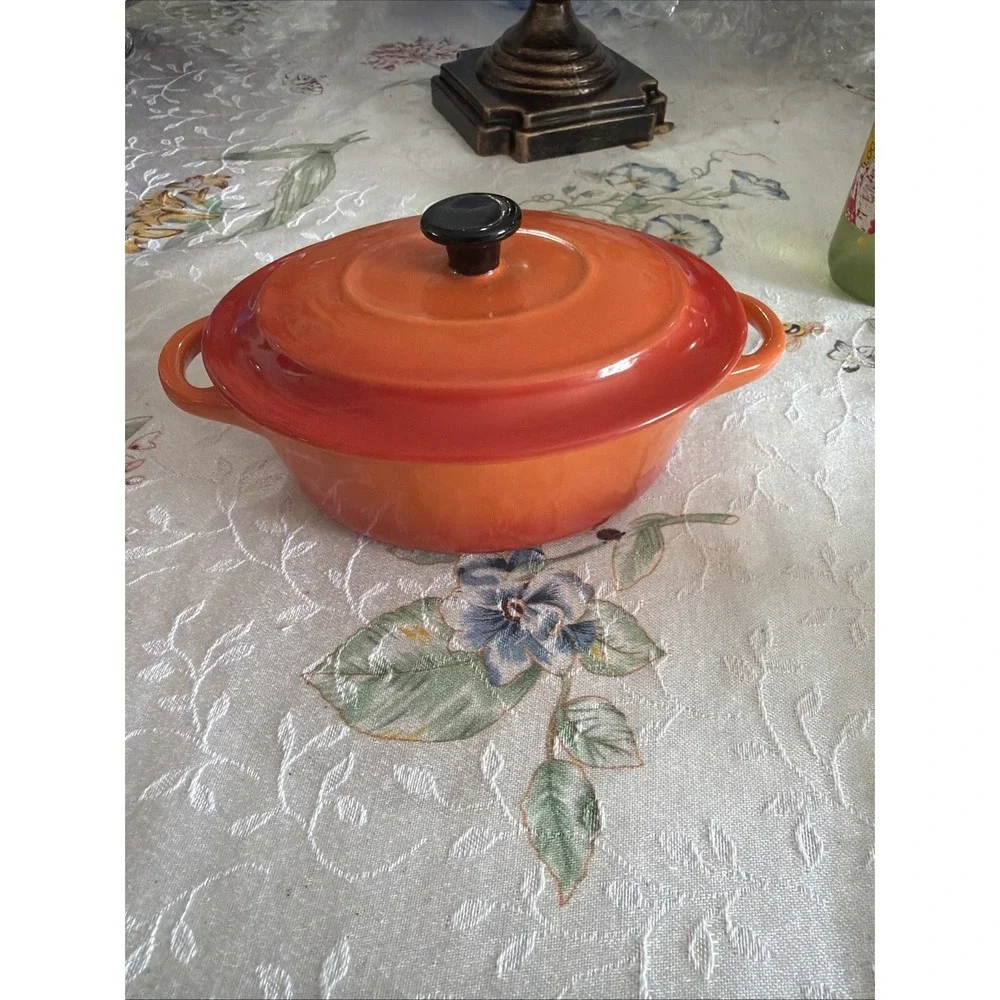 Swiss Pro‎ Quality Cookware Dutch Oven Mini Cocotte Orange Umbre